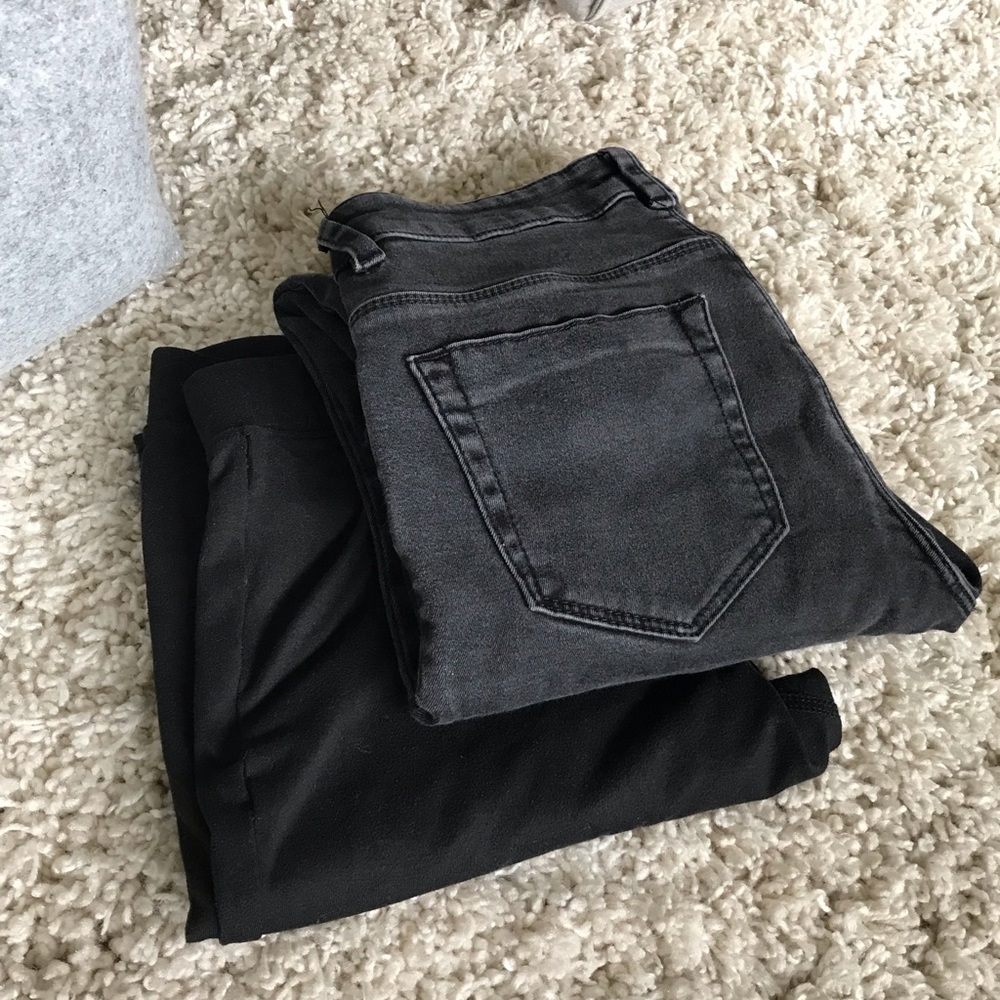 Maternity legging and jeans